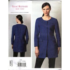 Vogue V1582 Misses 6 to 22 Designer Isaac Mizrahi NY Jacket Uncut Sewing Pattern